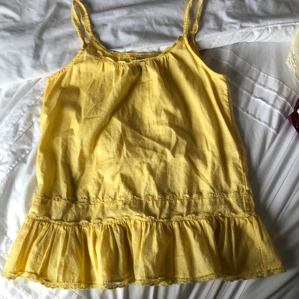 Bright yellow top